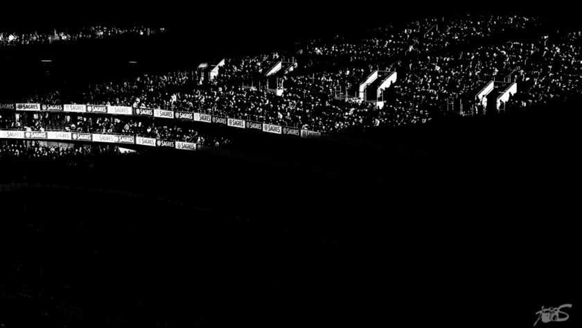 Light through the stadium